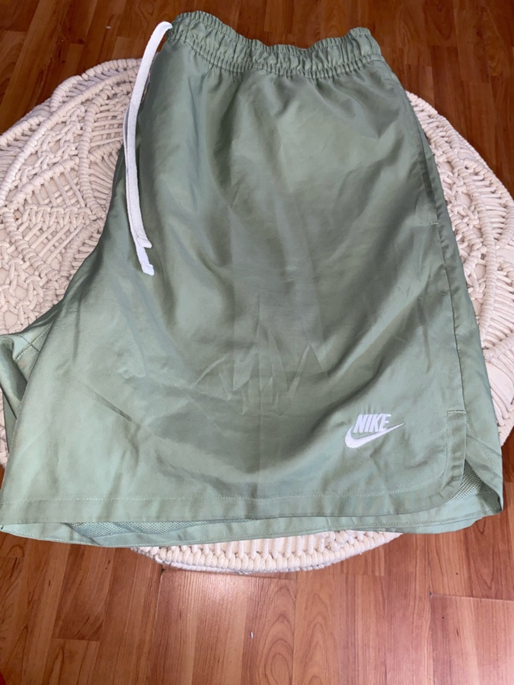 Nike Sportswear Woven Flow Shorts
Dark Olive Green 
Men's Size 2XL